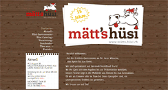Desktop Screenshot of maetts-huesi.ch